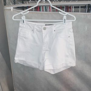 White High-Rise Shorts